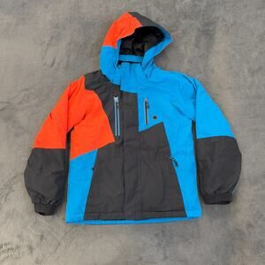 Noize Full Zip Insulated Colorblock Hooded Puffer Ski Jacket Youth Size M